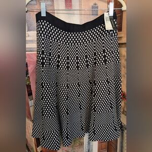 Grace Elements Black and White A-Line Skirt